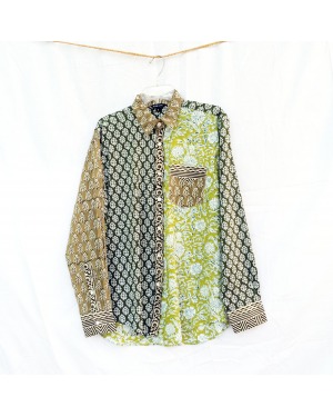 The Classic Cotton Floral Block Printed Long Sleeve Shirt